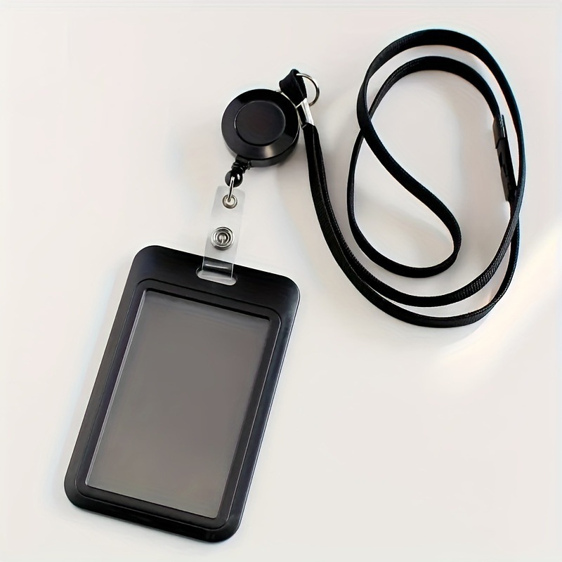 Porta cartão crachá com cordão Suporte de plás