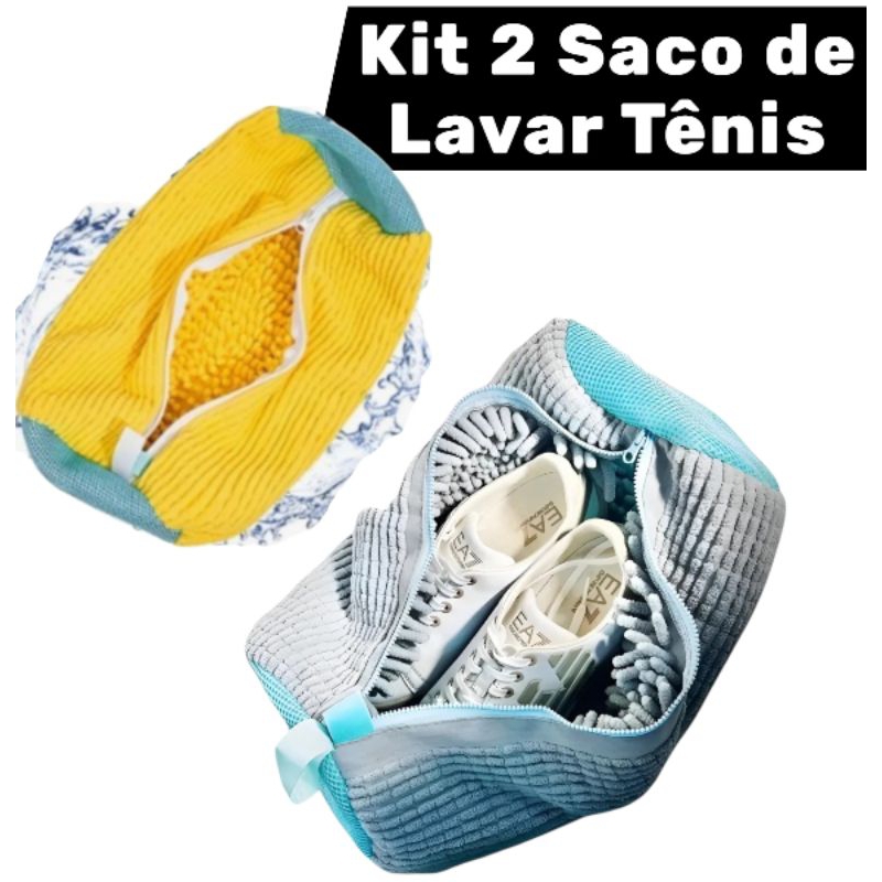 Kit 2 bolsa lavar tênis , saco para lavar tenis B