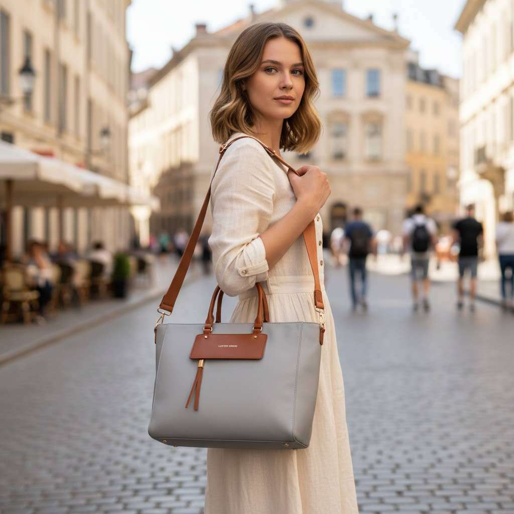 Bolsa Grande Tote laytonvivian Transversal de Nylo