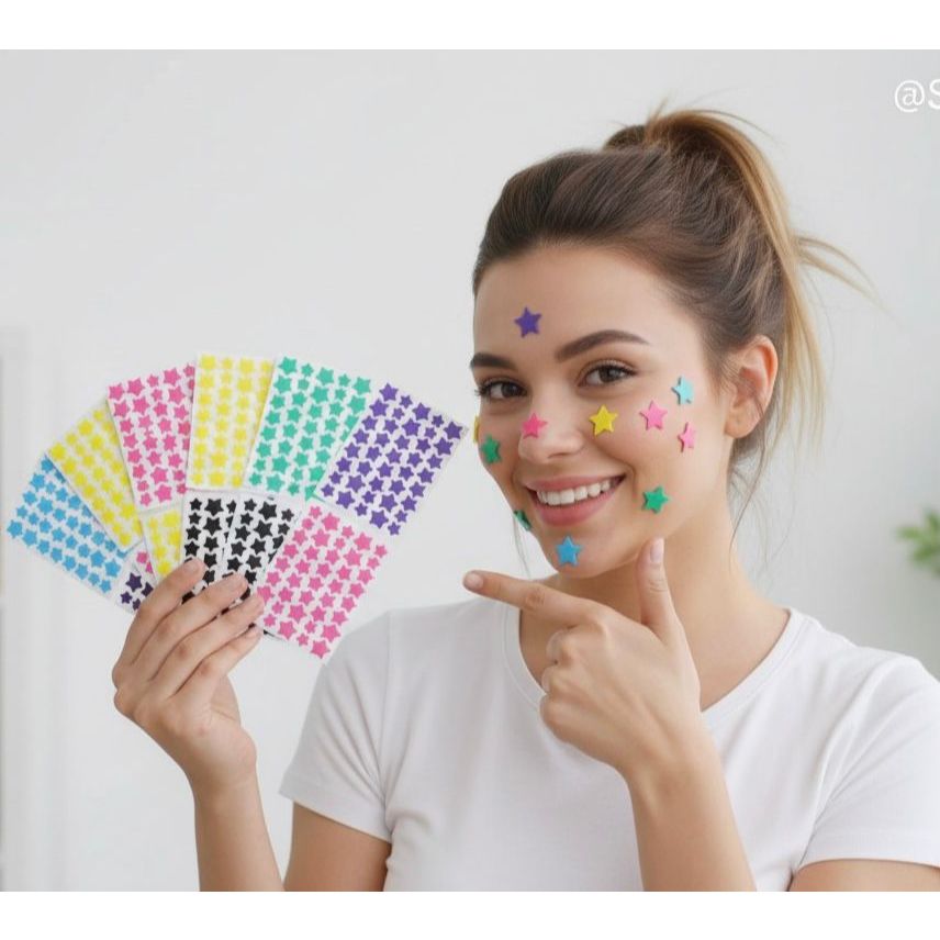 Kit 120 ou 320 Adesivo Estrela Seca Espinha, Anti