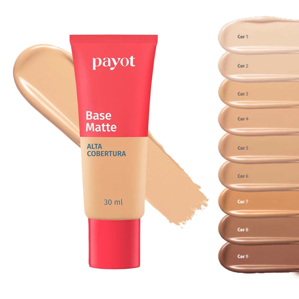 Base Matte Alta Cobertura 30ml Longa Duração No