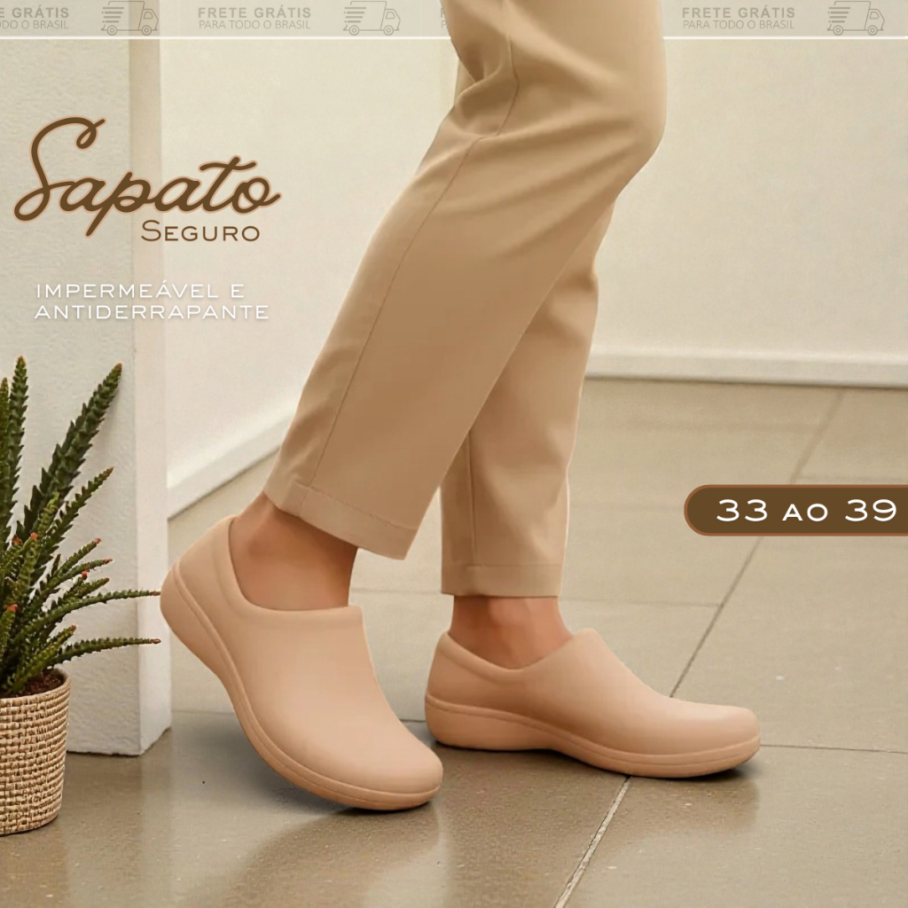 Sapato Profissional Confortável com Sola Antiderr