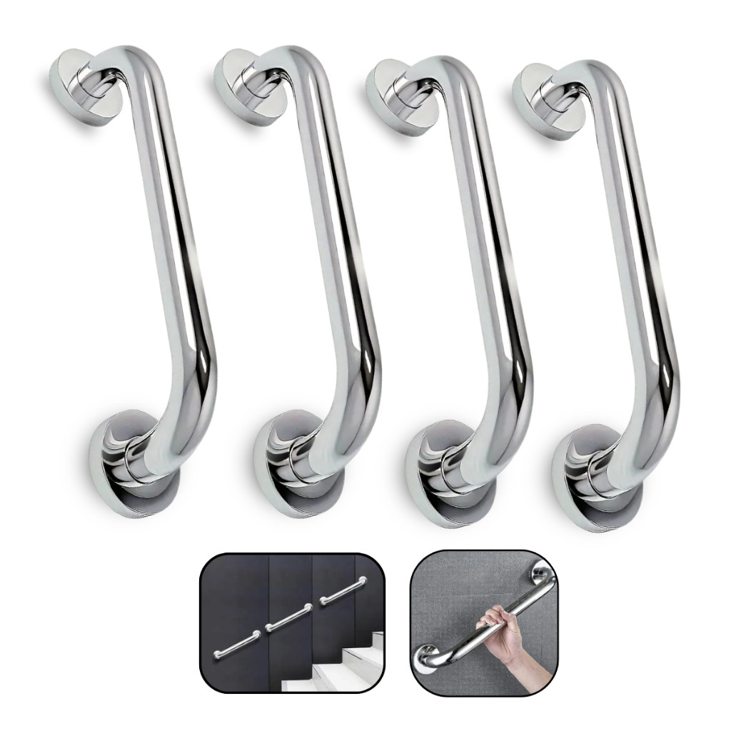 Barra De Acessibilidade Kit 4un Apoio Suporte Para