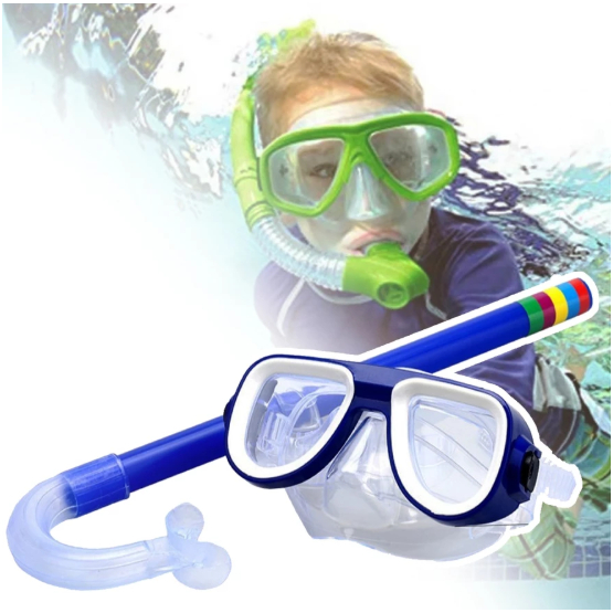 Kit Mergulho Snorkel Óculos de Natação Máscara