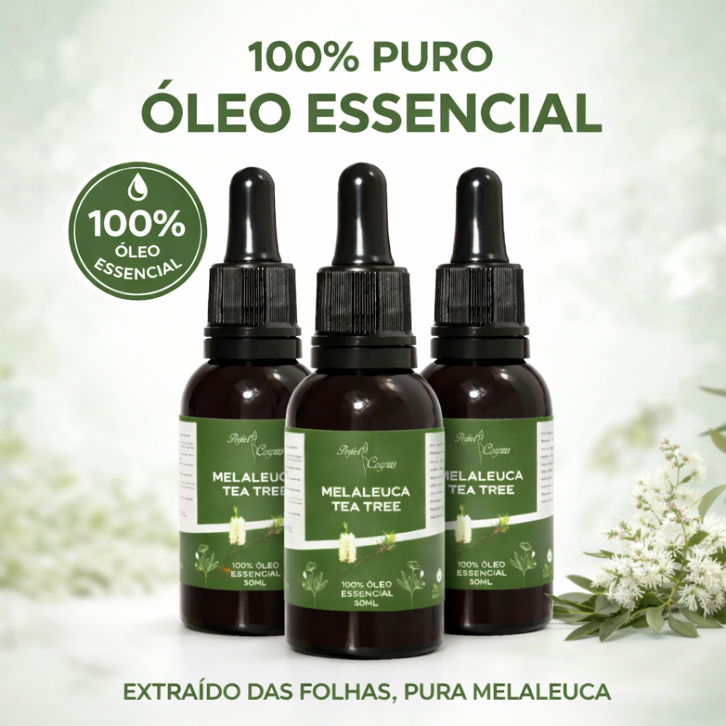 Óleo Essencial De Melaleuca 100% Puro 30ml Contra