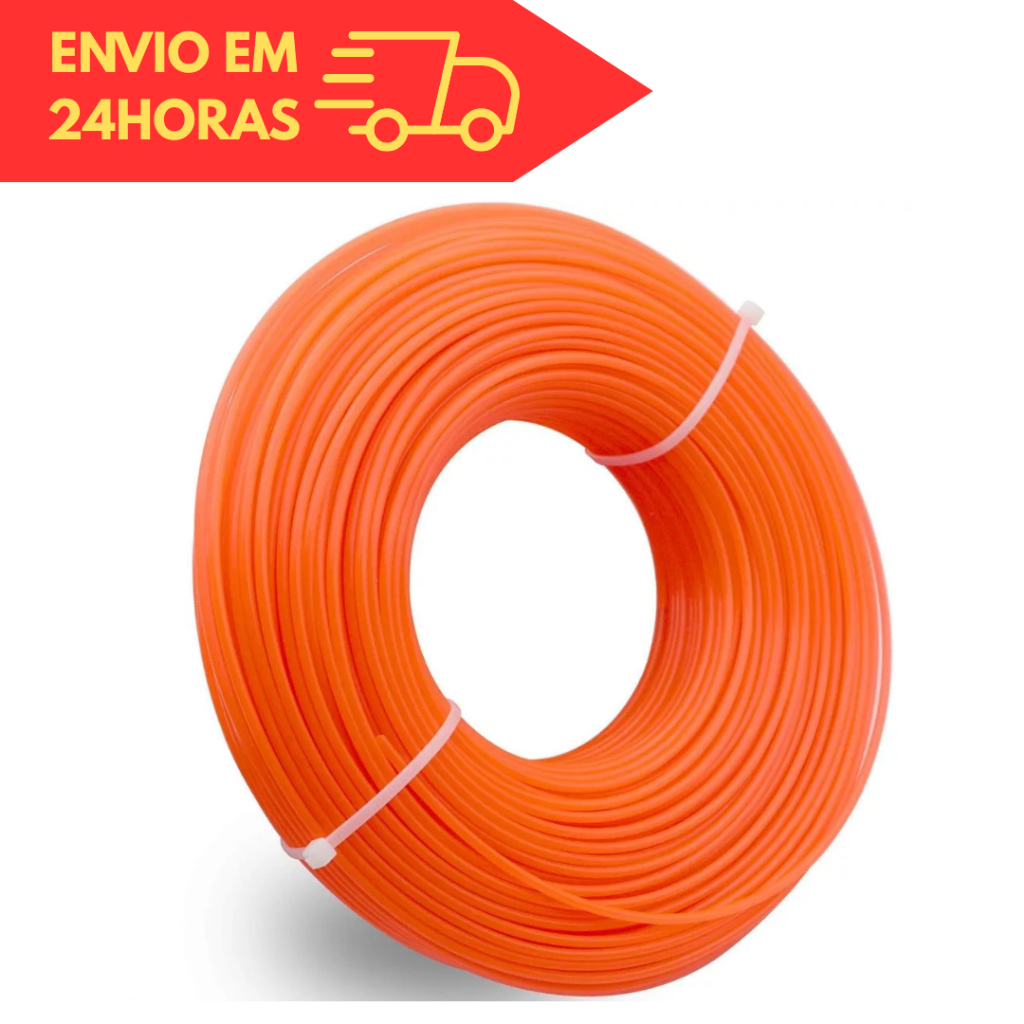 Kit Fio de Nylon para Roçadeira 3mm de Alta Resis
