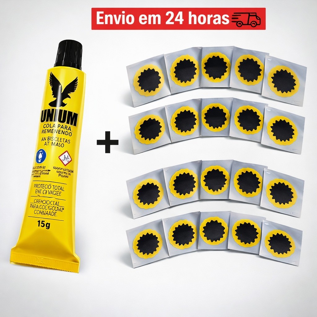 Kit de Remendo para Bicicleta e Pneu de Moto  20 U