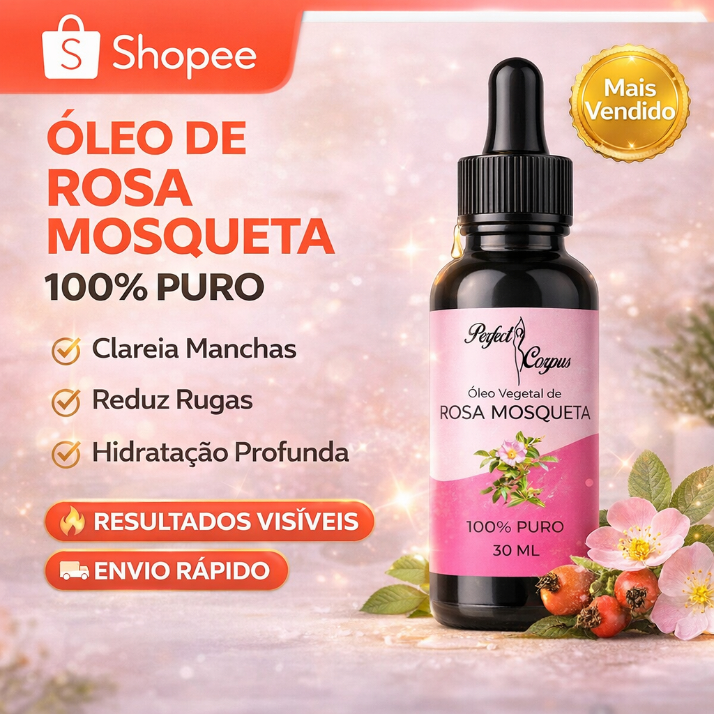 Óleo Vegetal De Rosa Mosqueta 100% Natural 60ml