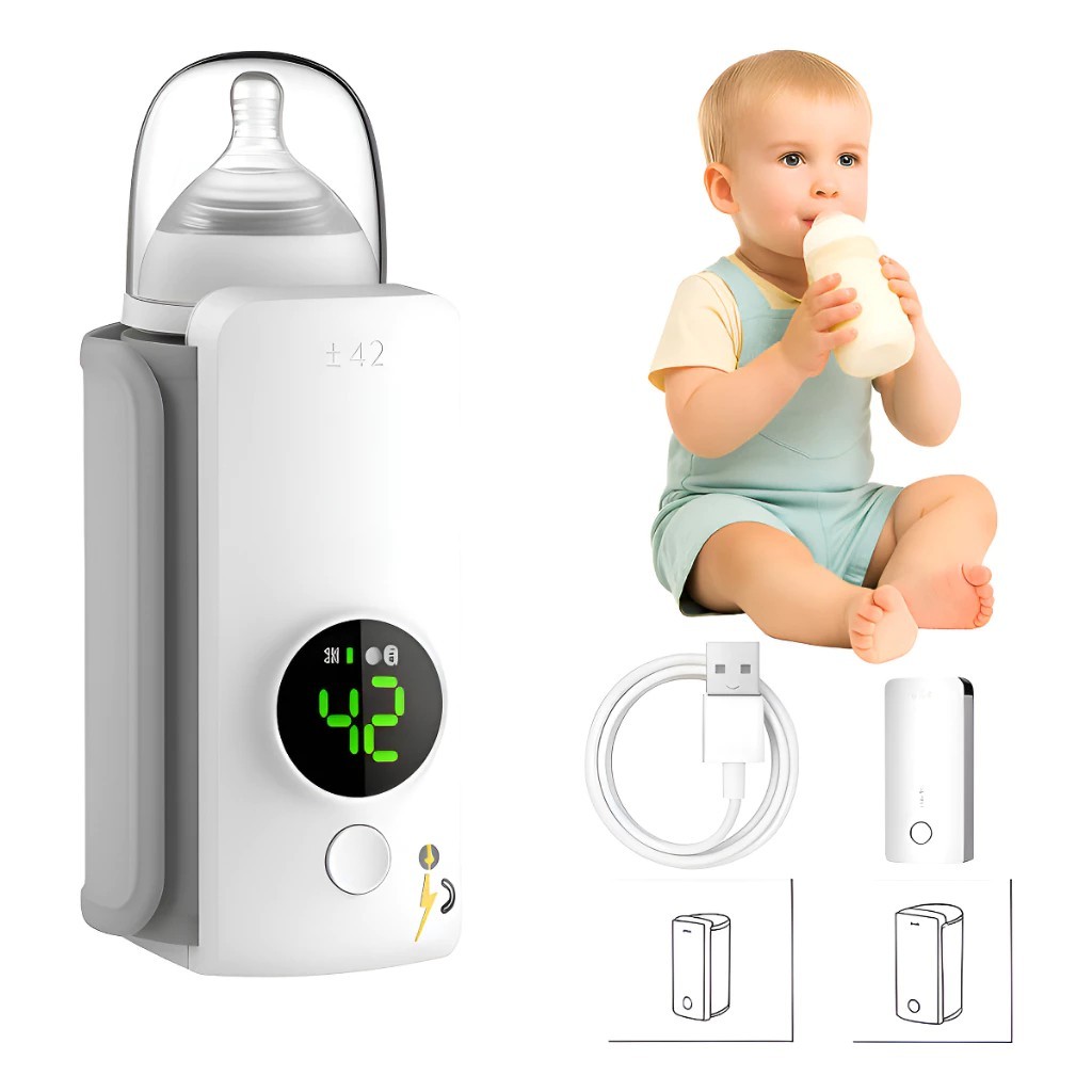Aquecedor De Mamadeiras Portátil, Sem Fio Para Vi