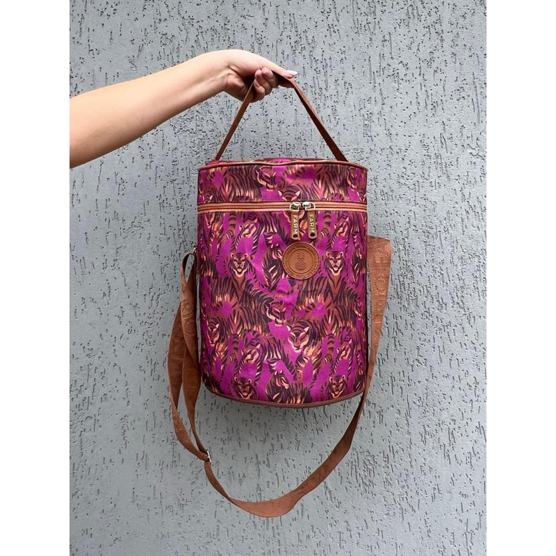 Cooler bolsa térmica Estampada colorida alca tran