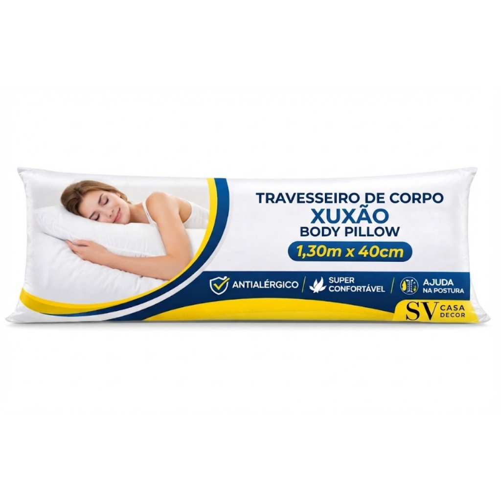 Travesseiro De Corpo Xuxão 130x40cm Body Pillow F
