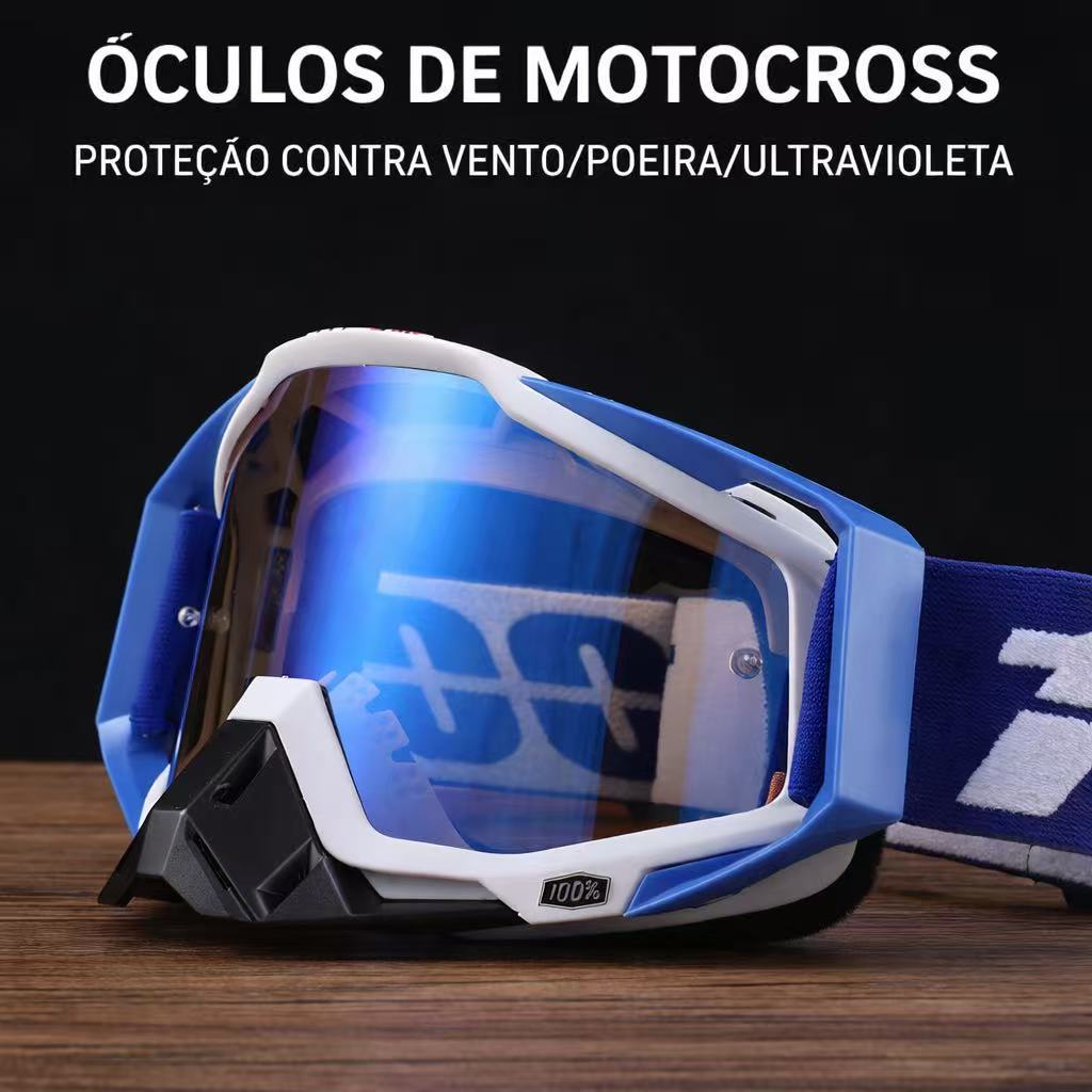 Oculos Motocross 100 Trilha Enduro Ciclismo Lente 