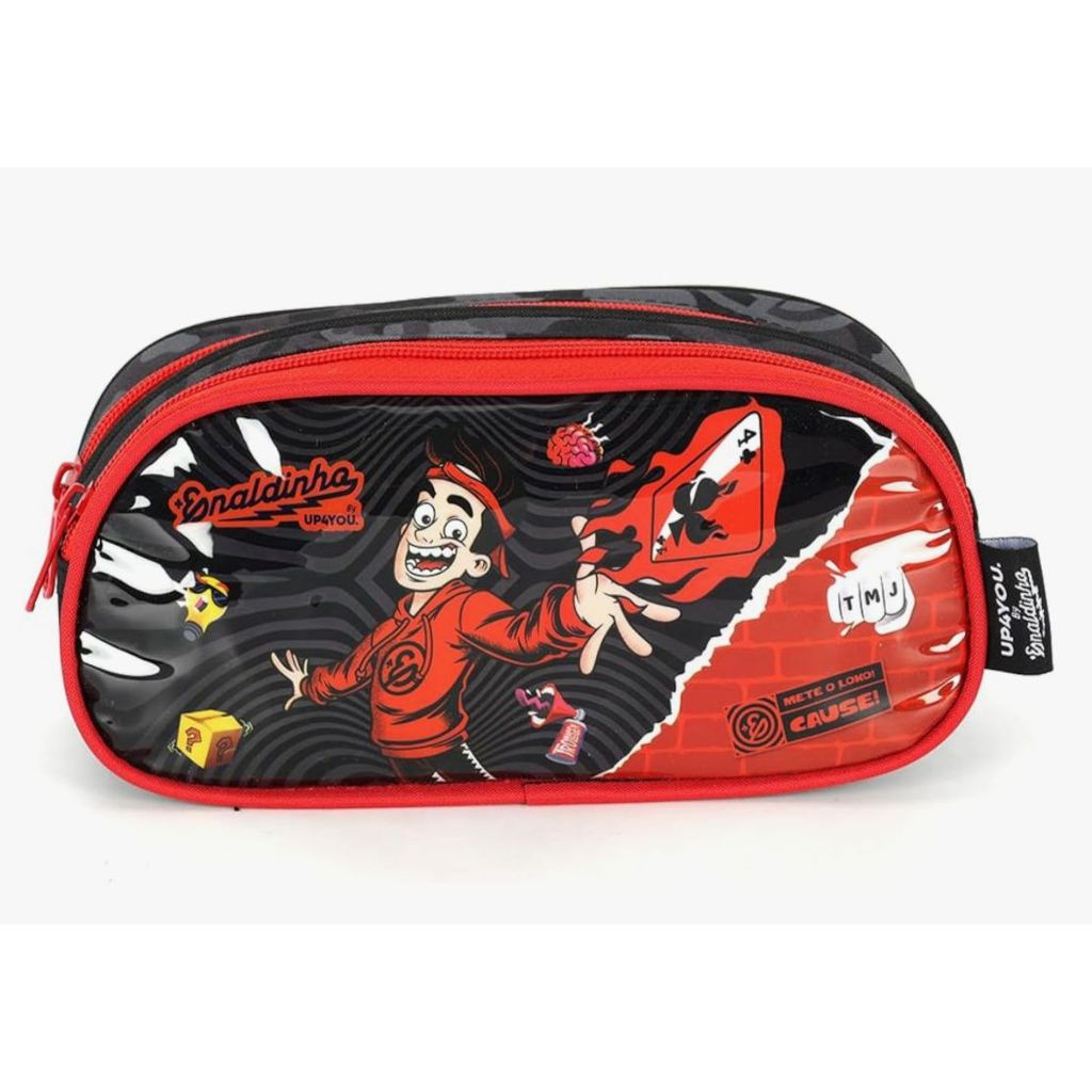 Estojo Duplo Enaldinho Juvenil Escolar