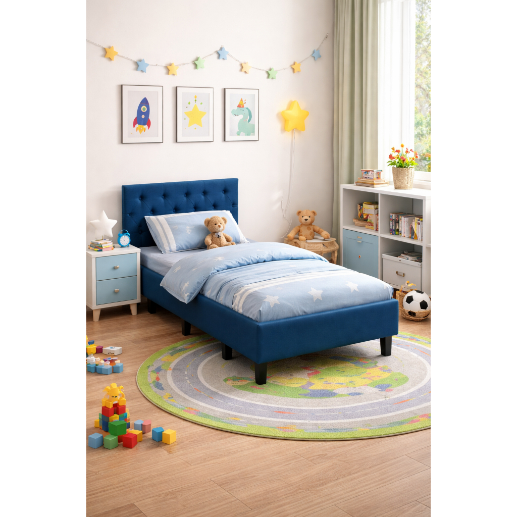 Cama Box Dobrável Infantil com Cabeceira e Colch�