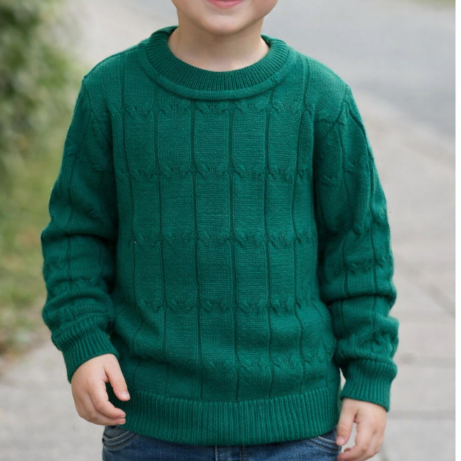 Suéter blusa infantil menino com tranças frio tr