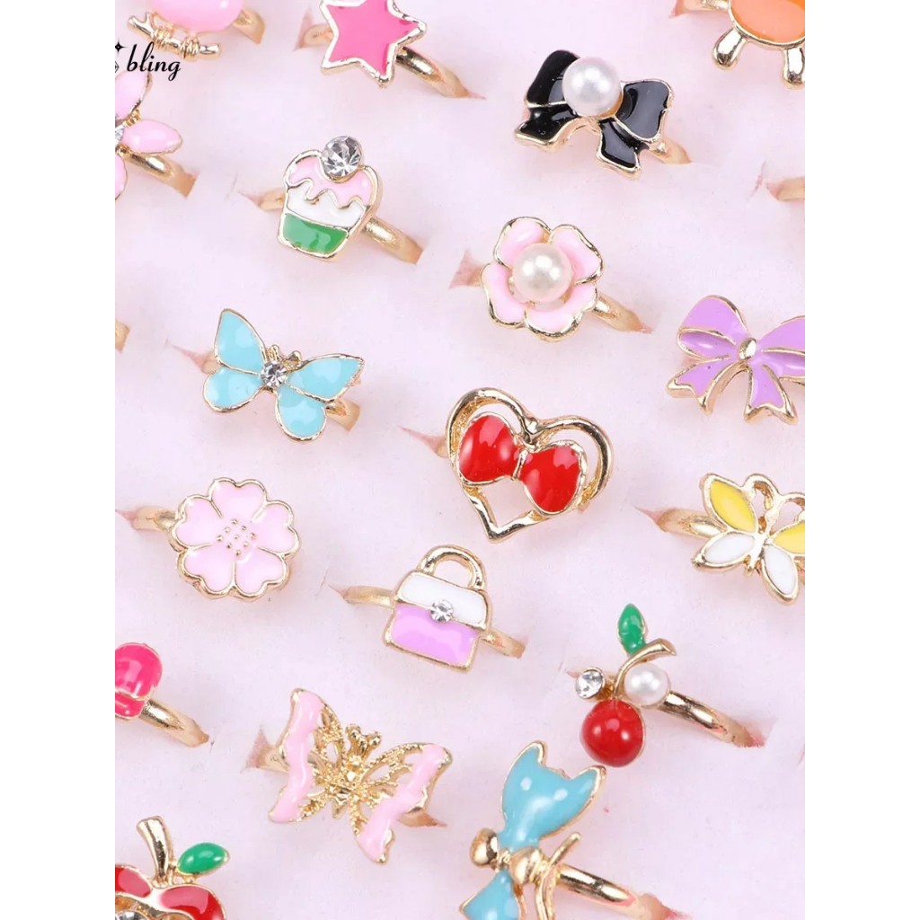 Anel infantil para meninas com ajuste variados 