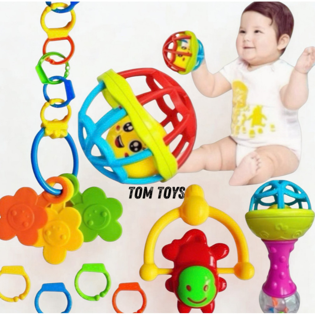 Kit Mordedor para Bebê brinquedo Sensorial Silico