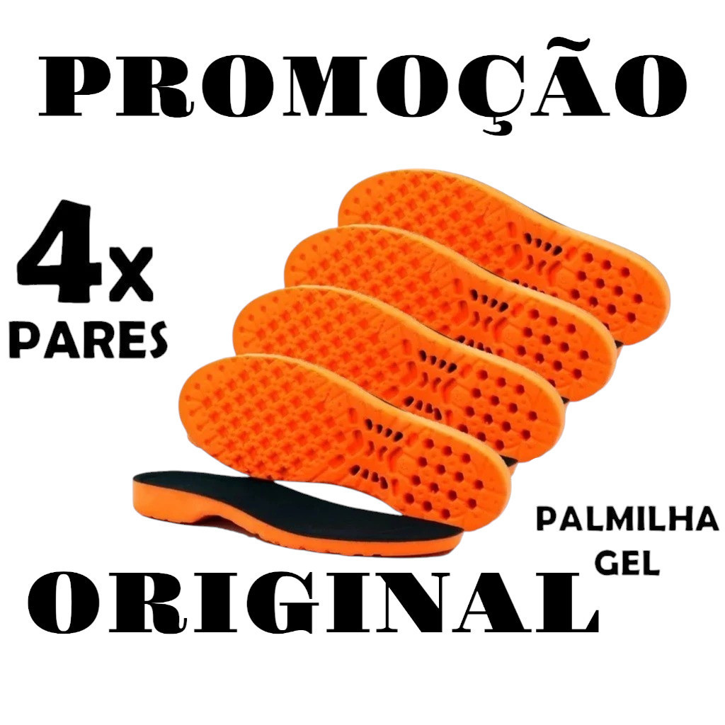 Palmilha de Gel P.u Confortável Macia Ideal Para 