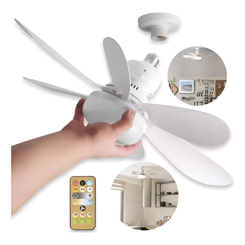 Ventilador de Teto Turbo Silencioso Oval 24W e 28w