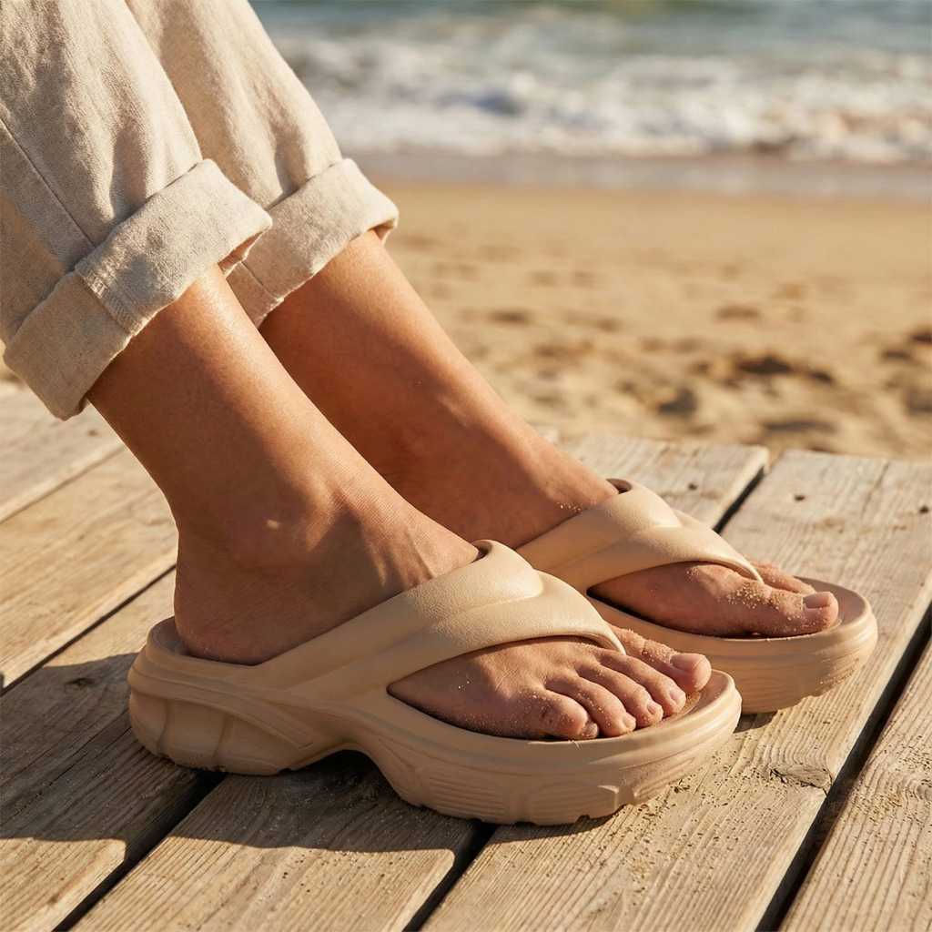 Chinelo Plataforma Feminino EVA Confortável | Sol