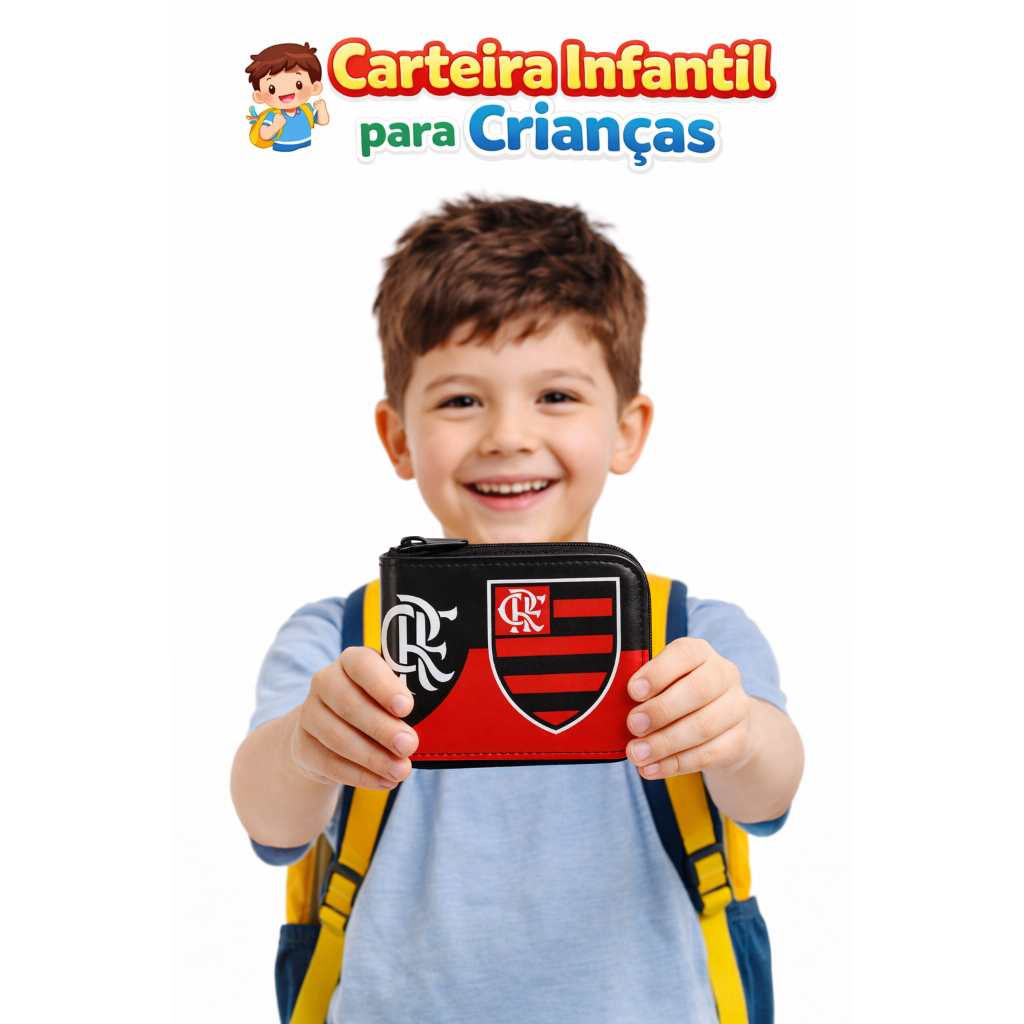 Carteira Infantil Menino e Menina Para criança Es