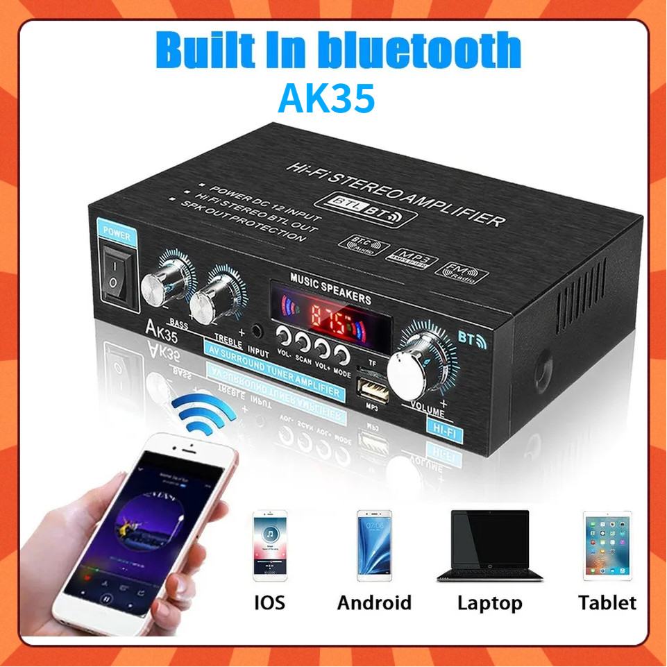 Amplificador De Áudio Digital Ak35 Speakers 110-2