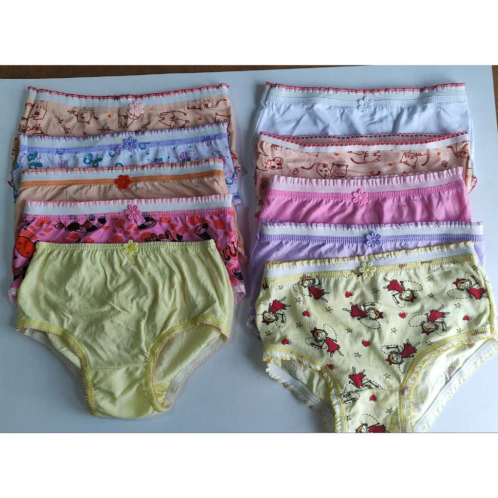 MANUELITHA KIT COM 10 PEÇAS DE CALCINHAS INFANTIS