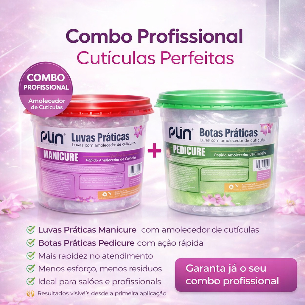 Combo Profissional Luvas + Botas Descartáveis com