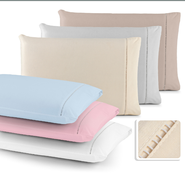 Par de Fronhas MicroPercal 400 Fios 70x50cm Toque 