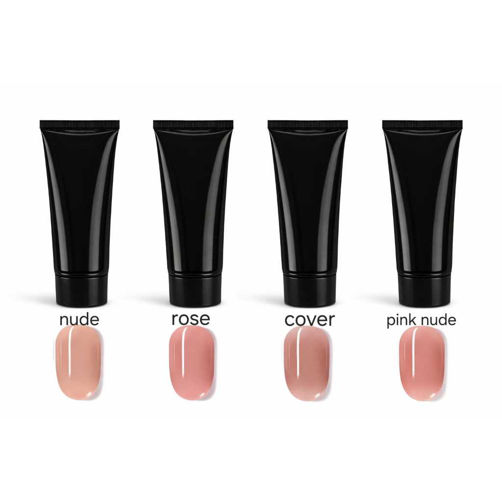 Kit 3 Polygel Acrílico Alongamento Poligel Molde 