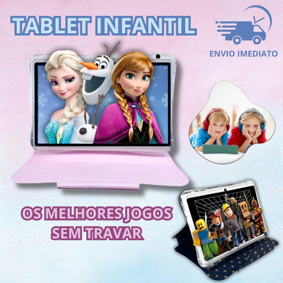 Tablet Infantil Kids 7 6 RAM 256GB Expansível And