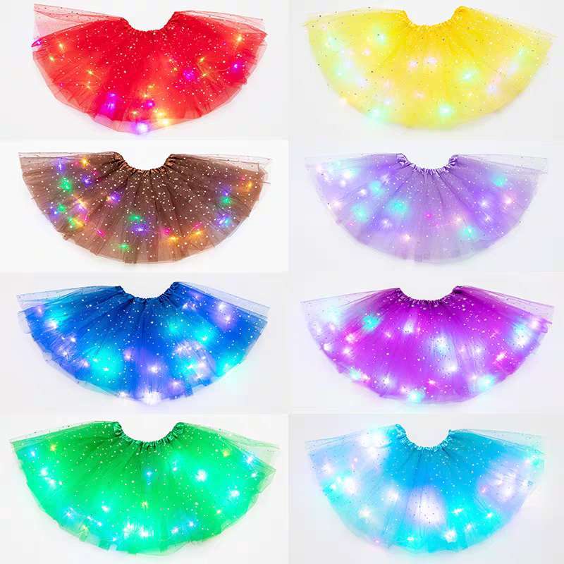 Saia De Tule Adulto Com LED 40cm