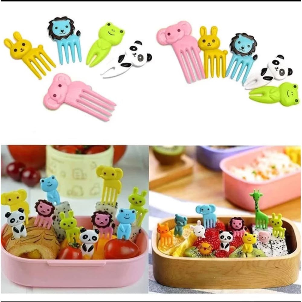 Palitinhos Garfinhos Lancheira Bento Festa Frutas 