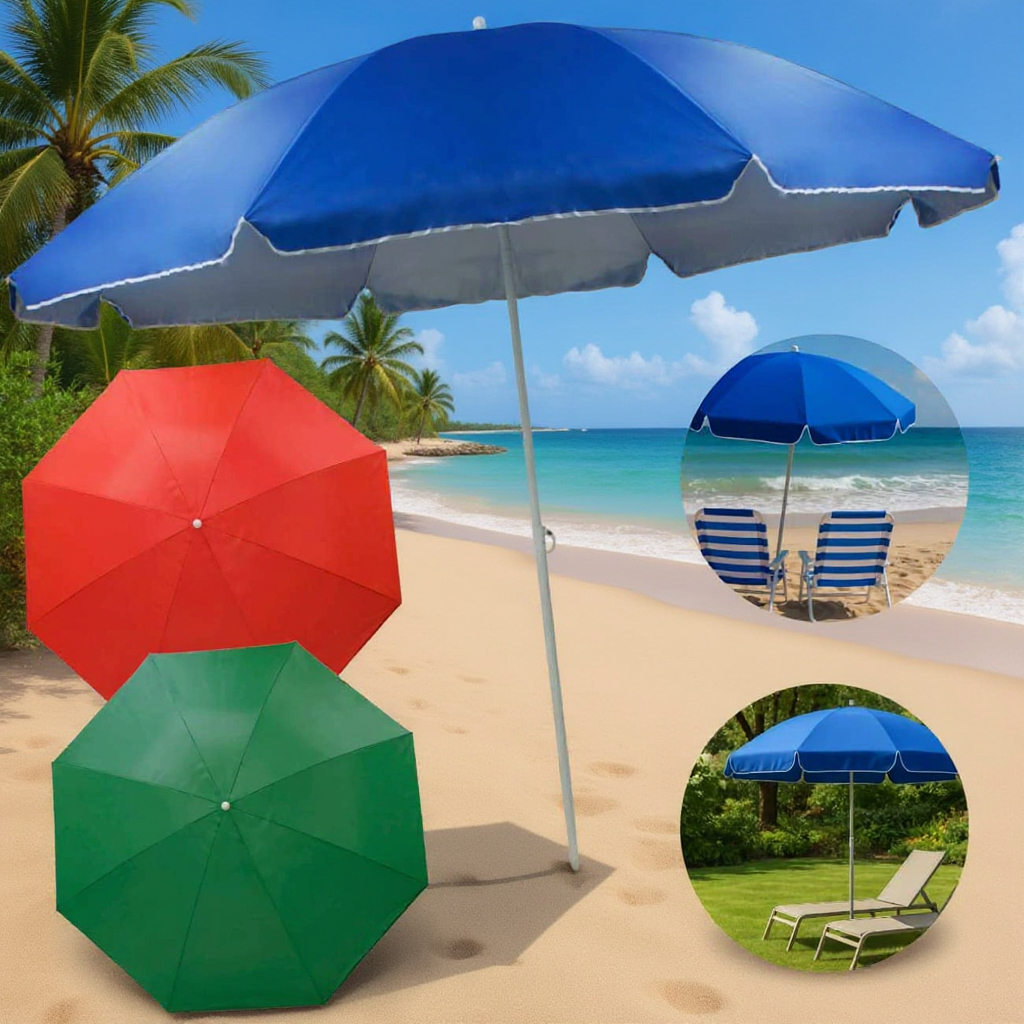 Guarda-sol Grande Gigante 2,32m Praia Piscina Ver�