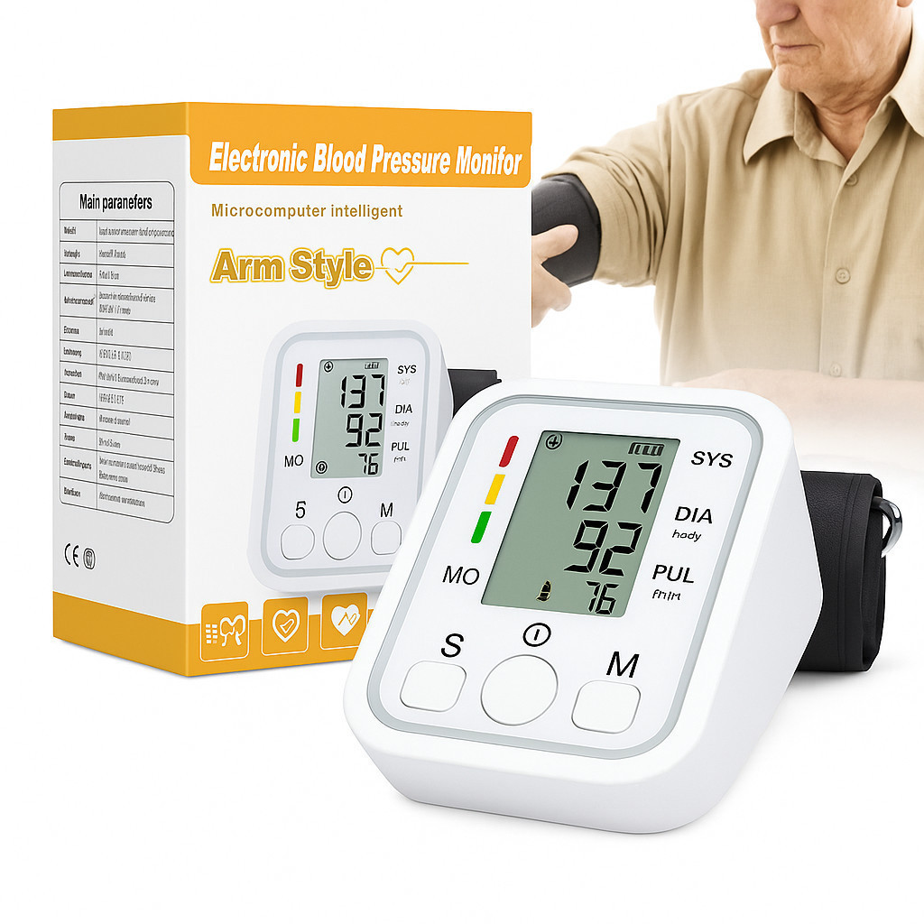 Medidor de pressão arterial digital braço aparel