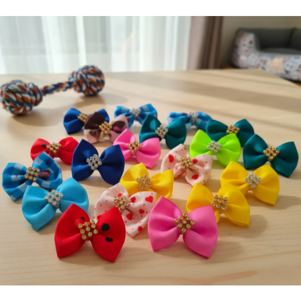 KIT 10/20/30/40/50 LAÇO PET LACINHO BORBOLETA BAN