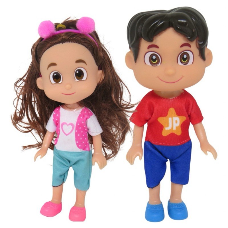 Kit Bonecos Maria Clara E JP 15Cm Promoção Brinq
