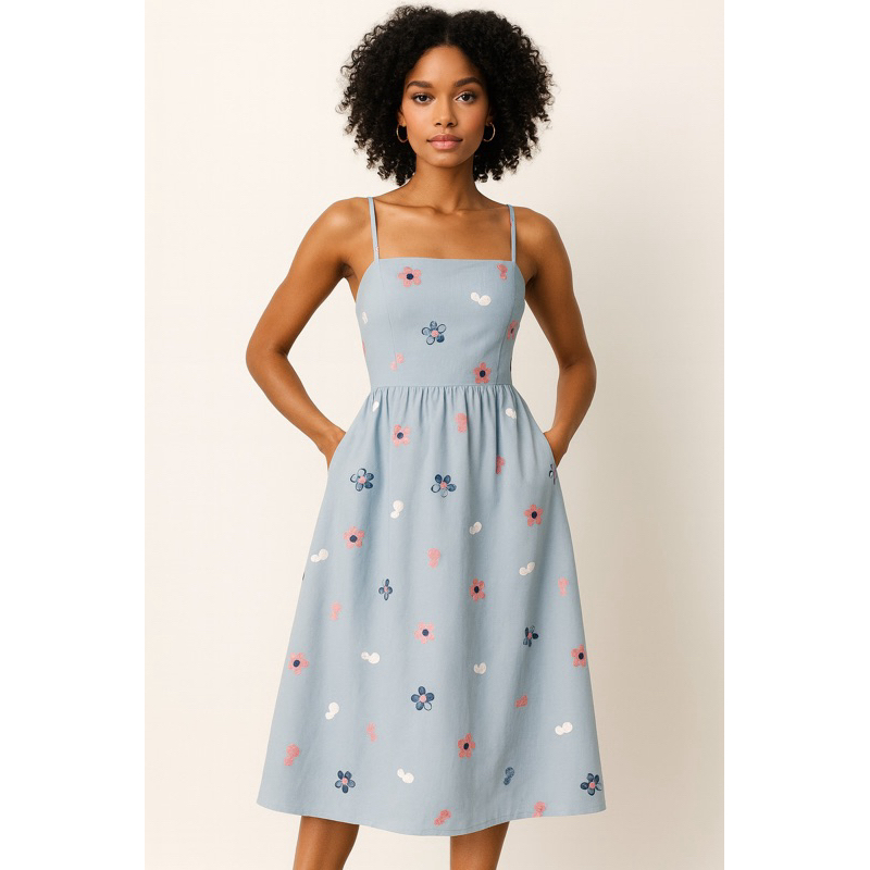 Tecido Jeans Bordado Algodão  Elegância e Estilo