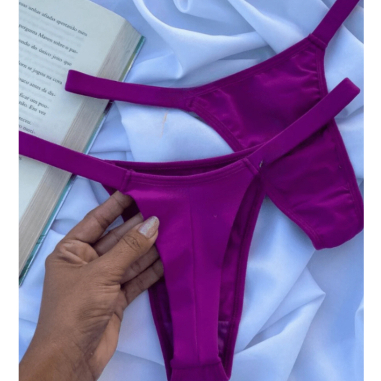 Kit 10 Calcinhas Fio Duplo Biquini Tira Lateral Pa