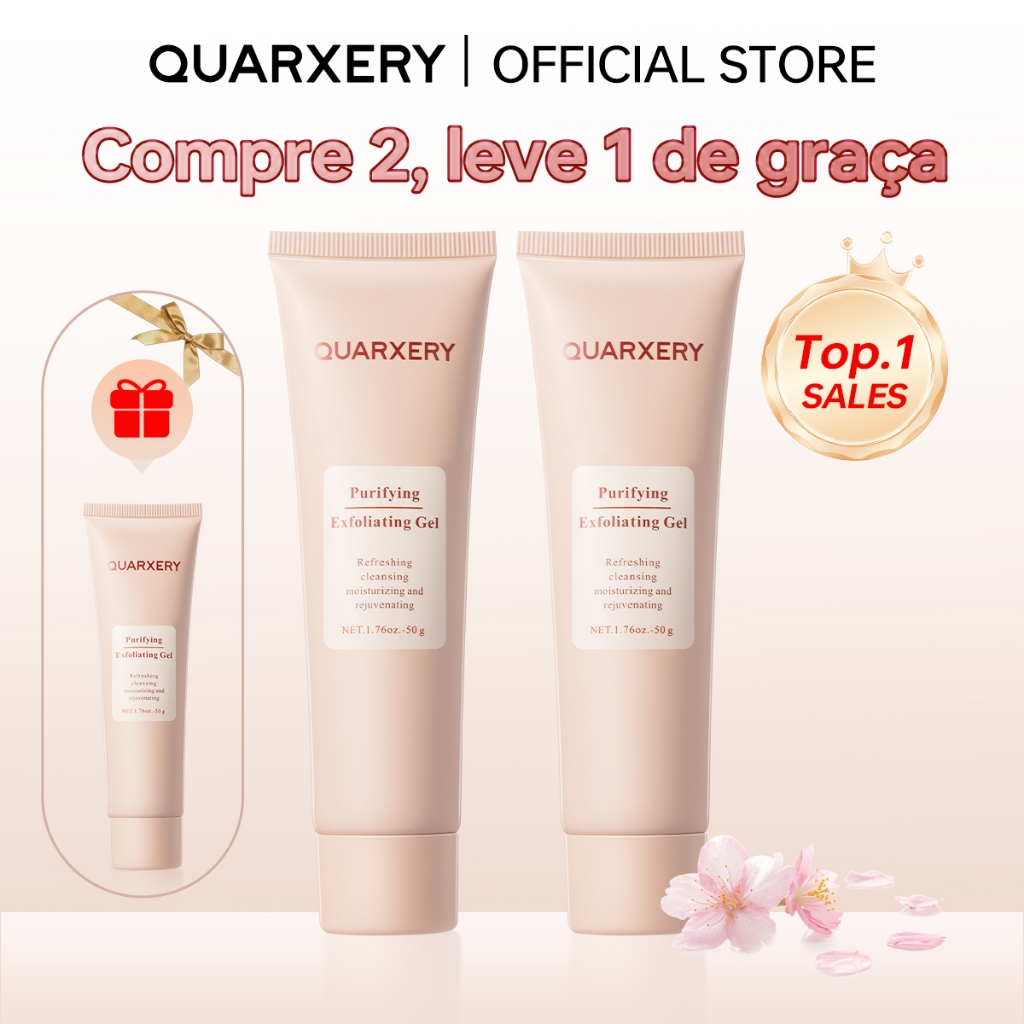[Compre 2, ganhe 3]QUARXERY Gel de Esfoliação Su