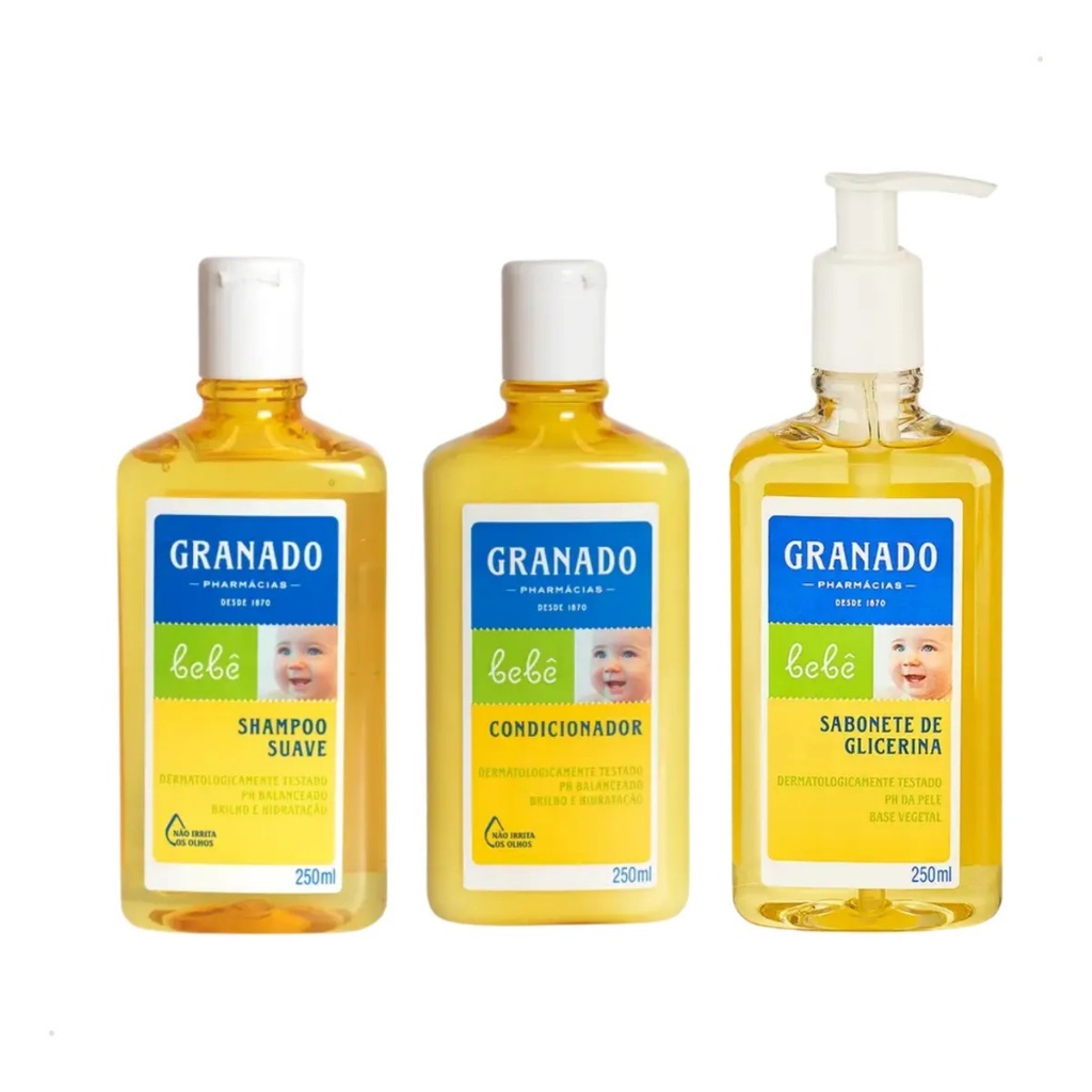 Kit bebê Hora do banho granado Tradicional shampo
