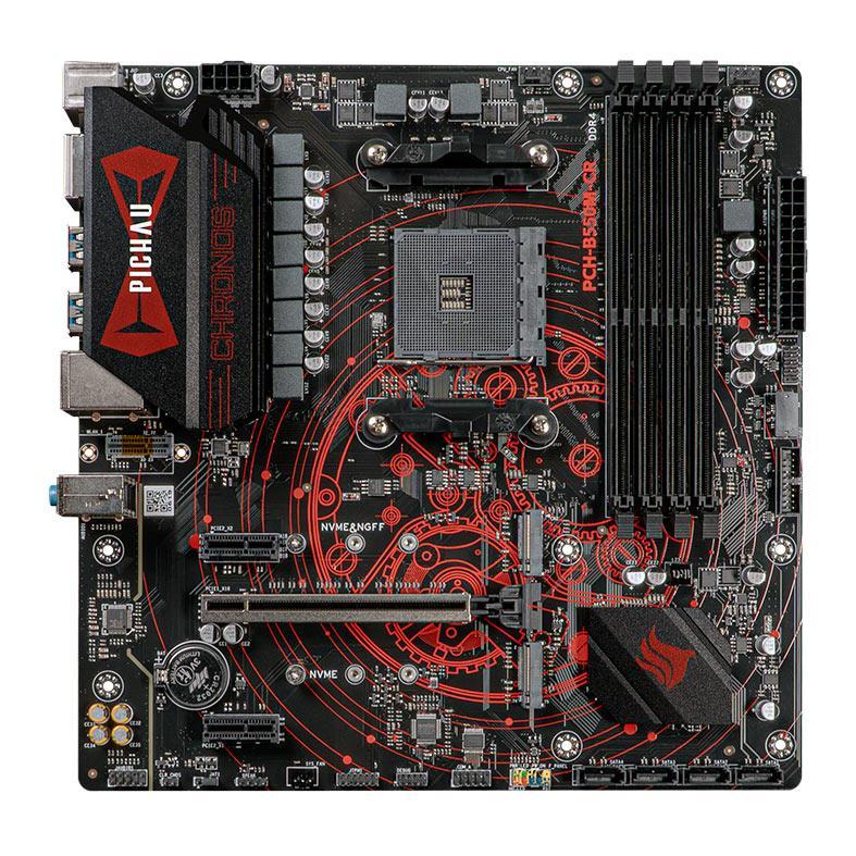 Placa Mae Pichau Chronos B550M-CR, DDR4, Socket AM