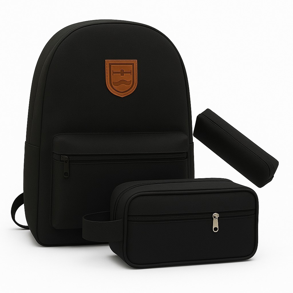 Kit Mochila + Nécessaire + Estojo Trabalho/ Estud