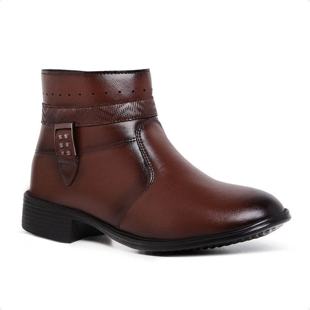 Botinha Cano Curto Feminino Couro Sintético Moda 