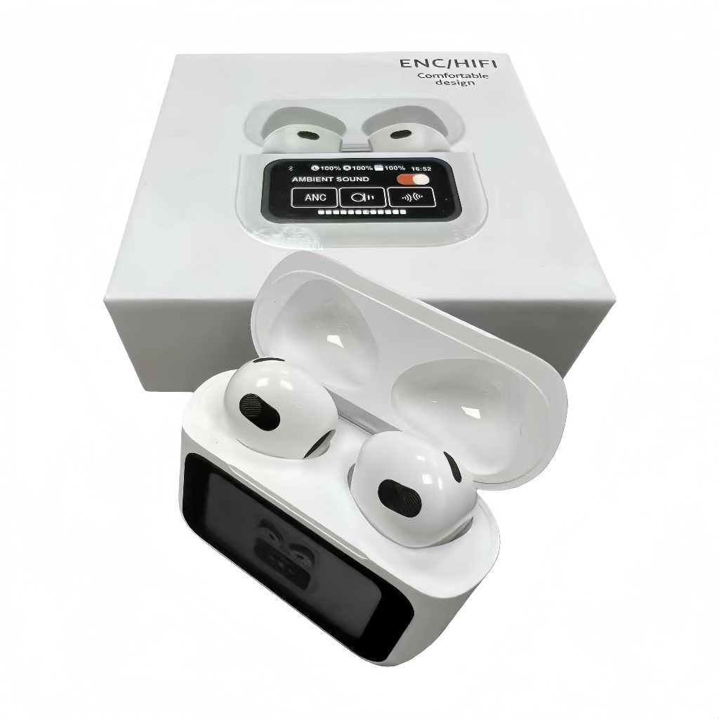 KIT1/2 A9 Pro Touch Screen ANC Fones de ouvido sem