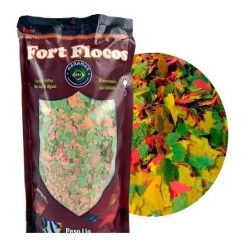 Ração Para Peixe Fort Flocos 250g Maramar Alimen