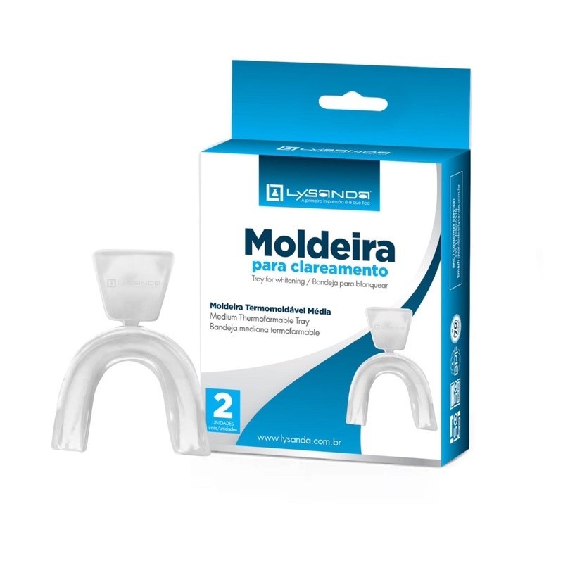 Moldeira termomoldável para clareamento c/ 2 unid