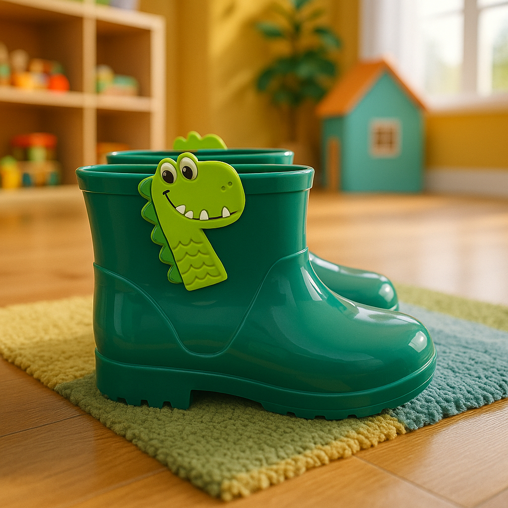 Galocha Bota Infantil Menino Dinossauro Jacaré Ma