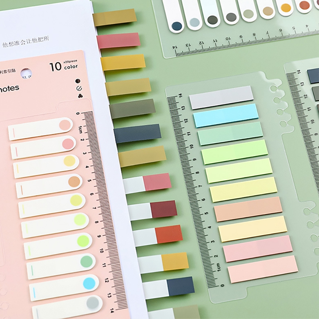 200 Folhas Marcador de Página Notas Adesivas C/ M