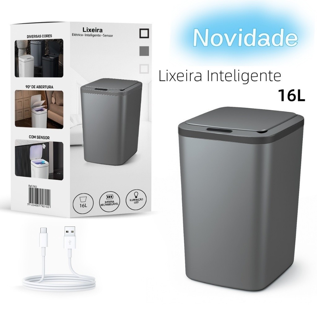 Lixeira Sensor Automática Inteligente de Banheiro